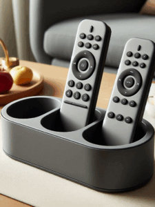 rounded remotes holder — porte-télécommandes arrondi minimaliste pour salon et table basse
