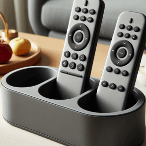 rounded remotes holder — porte-télécommandes arrondi minimaliste pour salon et table basse